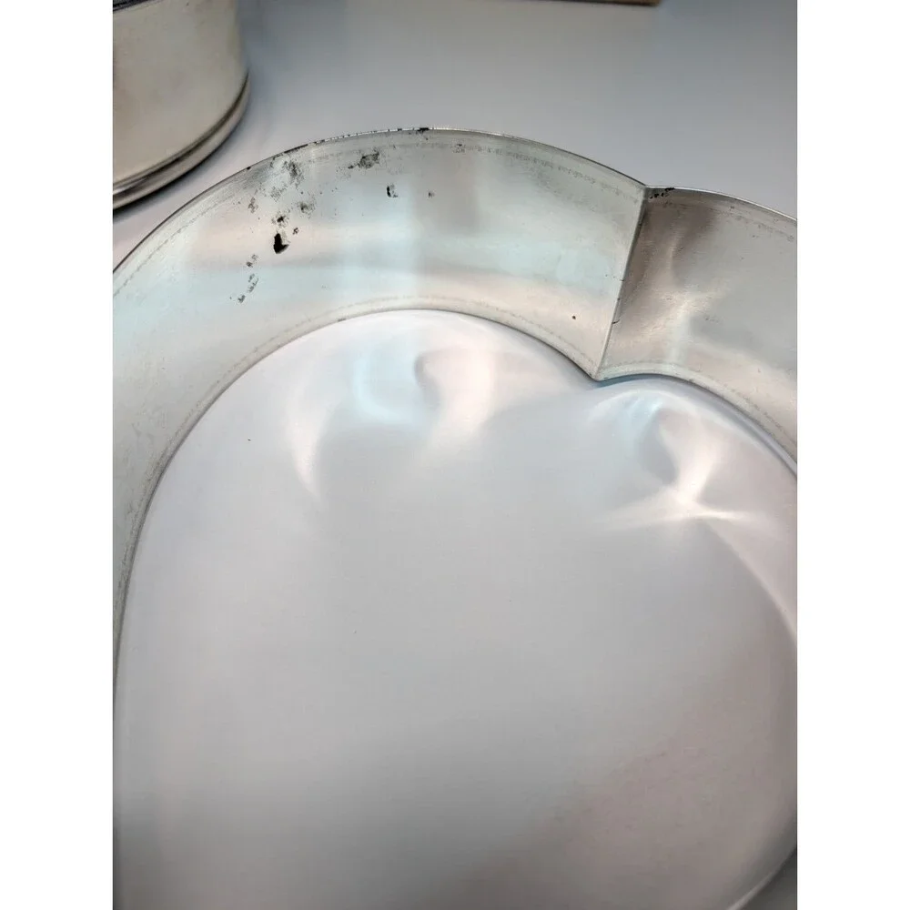 Pampered Chef Springform Pan Set 1540 Ring Tube Heart Insert Box Missing Base